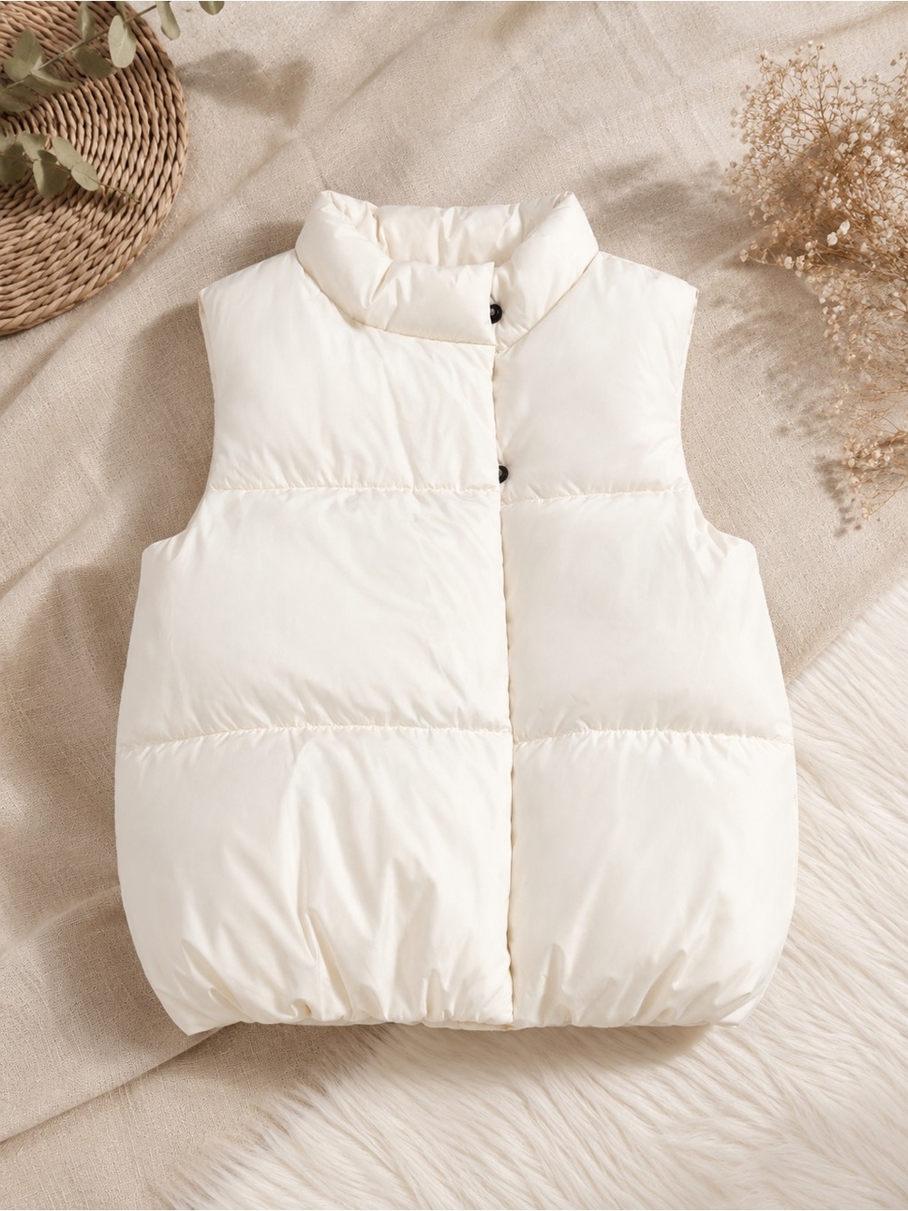 Old Navy Cream Puffer Vest for Kids